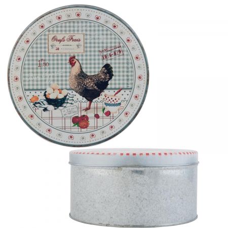 Clayre & Eef Schatulle Huhn ca. Ø 15 x 8 cm