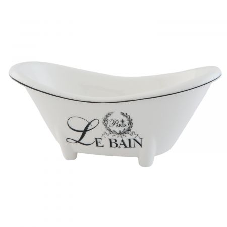 Clayre & Eef Seifenschale Badewanne Le Bain Paris 21x9x11 cm