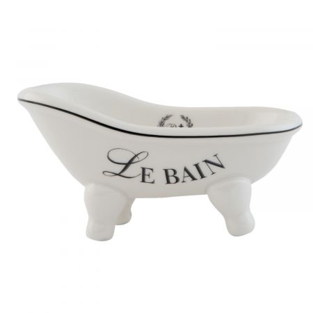 Clayre & Eef Mini- Badewanne Seifenschale ca. 14 x 7 x 7 cm