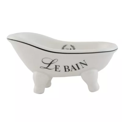 Clayre & Eef Mini- Badewanne Seifenschale ca. 14 x 7 x 7 cm