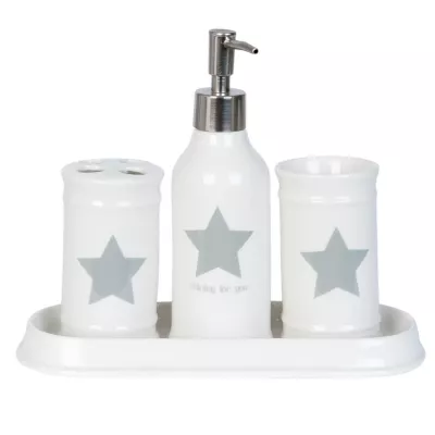 Clayre & Eef Badezimmerset 4er Set Stern
