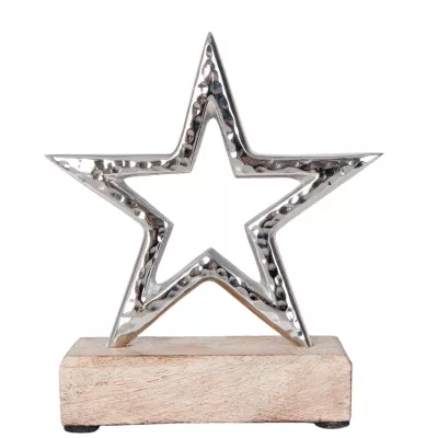 Clayre & Eef Dekoration stern 16x3x16 cm
