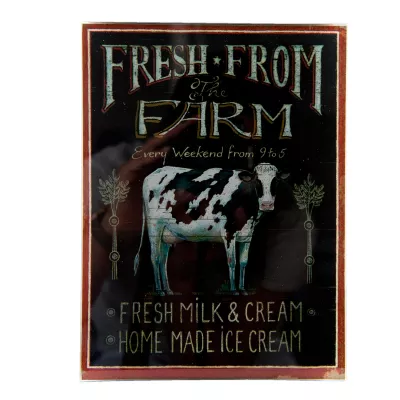 Clayre & Eef Plaque décorative 15x1x20 cm