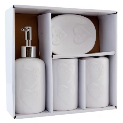 Clayre & Eef Badezimmer ( set 4 ) Max Ø 7x18 cm / 0,3L