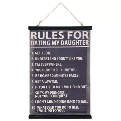Clayre & Eef Textschild 51x2x73 cm