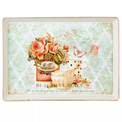 Clayre & Eef Tablett 19x2x27 cm