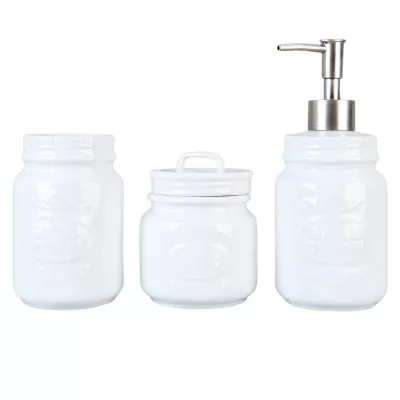 Clayre & Eef Badezimmer set (3) Ø 7x12 cm/0,3L / Ø»