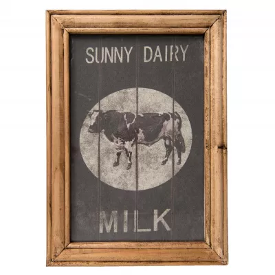 Clayre & Eef Bild "Sunny Dairy" 25x2x35 cm