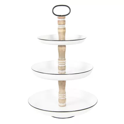 Clayre & Eef Etagere Ø 34x56 cm