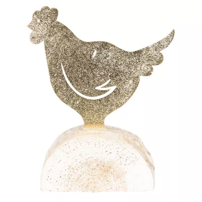 Clayre & Eef Dekoration Huhn 14x4x16 cm