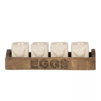 Clayre & Eef Eierbecher ( set 4» 26x9x7 cm