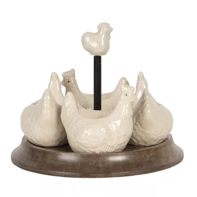 Clayre & Eef Eierbecher Hahn (» Ø 19x16 cm