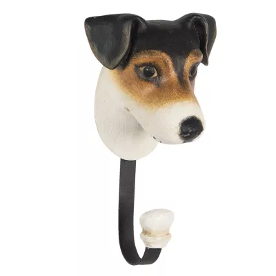 Clayre & Eef Wandhaken jack russel 10x9x17 cm