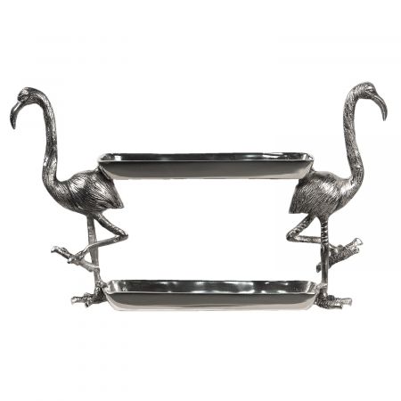 Clayre & Eef Etagere Flamingo 46x16x28 cm