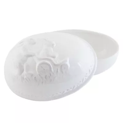 Clayre & Eef Schatulle Hasen Keramik weiß ca. 24 x 18 x 16 cm