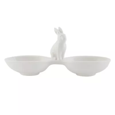 Clayre & Eef Schale Hase weiß ca. 21 x 7 x 10 cm