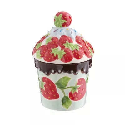 Clayre & Eef Schale mit Deckel Cupcake Ø 8x12 cm