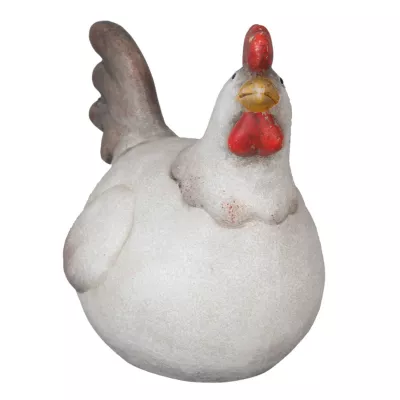 Clayre & Eef Porzellanfigur: Hahn 12x9x13 cm