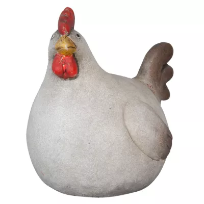 Clayre & Eef Porzellanfigur: Hahn 12x9x13 cm
