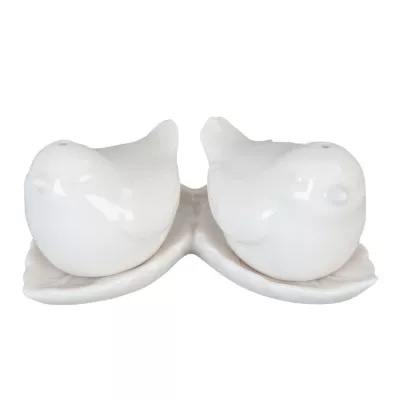 Clayre & Eef Porzellanfigur Vögelchen 10x7x5 cm