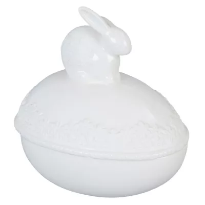 Clayre & Eef Porzellanfigur Häschen 15x11x16 cm