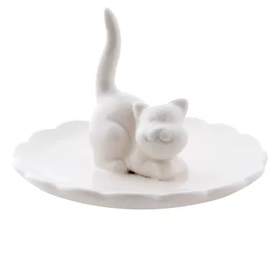 Clayre & Eef Teller "Katze" Ø 10x7 cm