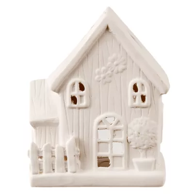 Clayre & Eef Teelicht Halter "Haus" 11x7x14 cm