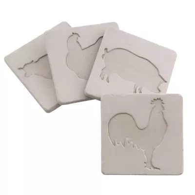 Clayre & Eef Untersetzer (set 4) (set 4) 10x5x10 cm