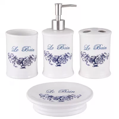 Clayre & Eef Badezimmer set (4) Ø 8x11 cm  