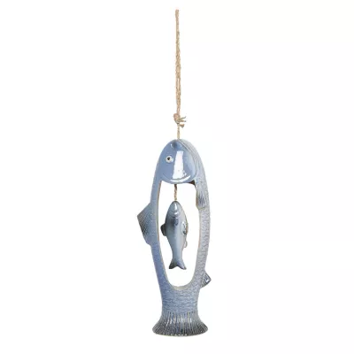 Clayre & Eef Windspiel Fische 13x8x35/51 cm