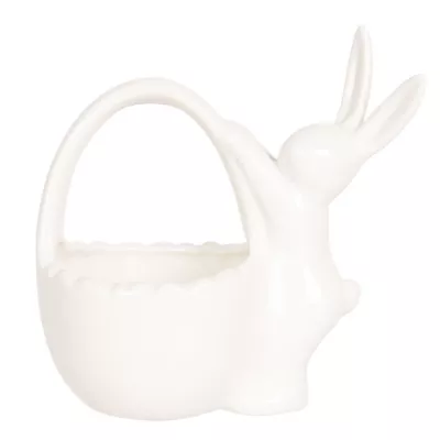Clayre & Eef Kaninchen mit Schale 13x8x13 cm