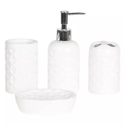 Clayre & Eef Badezimmer ( set 4 ) 12x9x3 cm/Ø7x11»