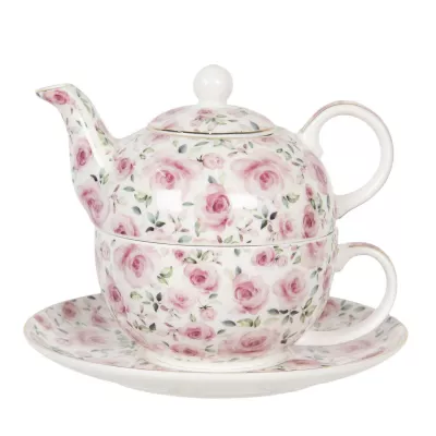 Clayre & Eef Tea for one set 16x11x14 cm / 400»