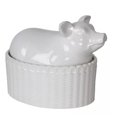 Clayre & Eef Schale mit Deckel 15x11x14 cm