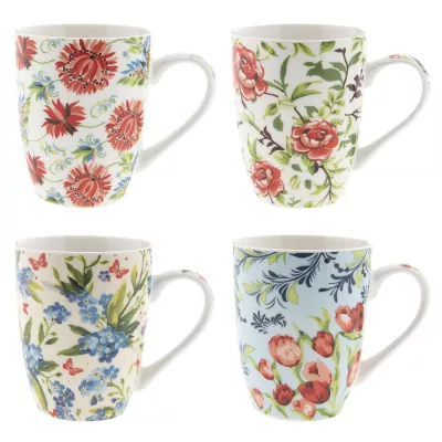 Clayre & Eef Becher (set 4) 9x10 cm / 0.3L ( set 4 )