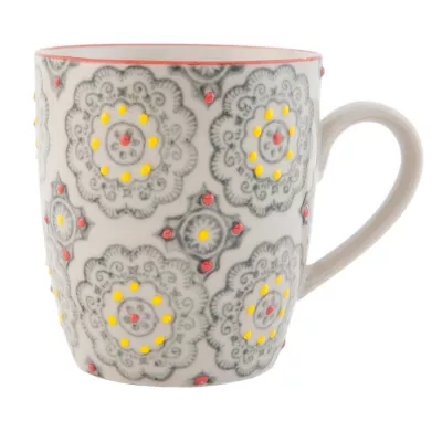 Clayre & Eef Kaffeetasse Teetasse mehrfarbig ca. Ø 8 x 9 cm