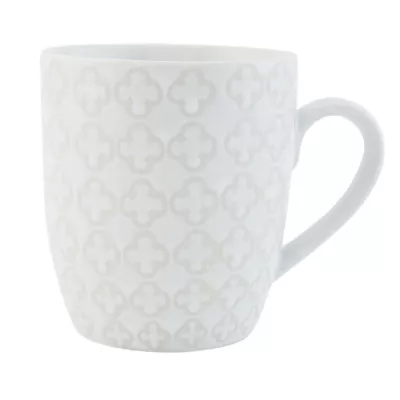 Clayre & Eef Kaffeetasse Teetasse weiß ca. Ø 8 x 9 cm