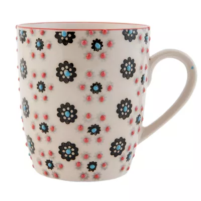 Clayre & Eef Kaffeetasse Teetasse mehrfarbig ca. Ø 8 x 9 cm