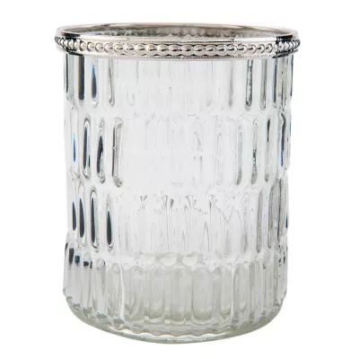 Clayre & Eef Windlicht transparent ca. Ø 9 x 11 cm