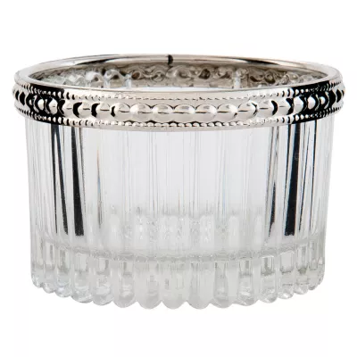 Clayre & Eef Windlicht transparent ca. Ø 7 x 5 cm
