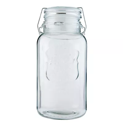 Clayre & Eef Vorratsglas mit Schnappverschluss transparent ca. Ø 15 x 32 cm