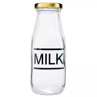 Clayre & Eef Flasche Milchflasche transparent ca. Ø 6 x 15 cm