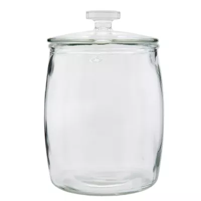 Clayre & Eef Vorratsglas Topf mittel mit Deckel transparent ca. Ø 18 x 26 cm