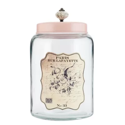 Clayre & Eef Vorratsglas PARIS RUE LAFAYETTE No 33 ca. Ø 16 x 27 cm