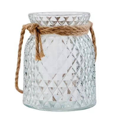 Clayre & Eef Windlicht transparent ca. Ø 10 x 12 cm