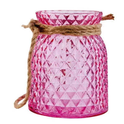 Clayre & Eef Windlicht rosa ca. Ø 10 x 12 cm