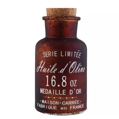 Clayre & Eef Flasche mit Korken braun ca. Ø 6 x 14 cm