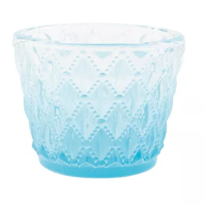 Clayre & Eef Windlicht blau ca. Ø 7 x 6 cm