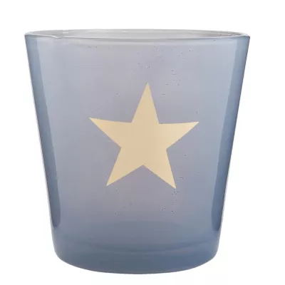 Clayre & Eef Windlicht grau Stern ca. Ø 10 x 10 cm