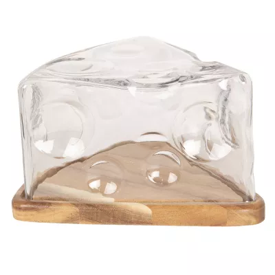 Clayre & Eef Glasglocke 26x26x13 cm